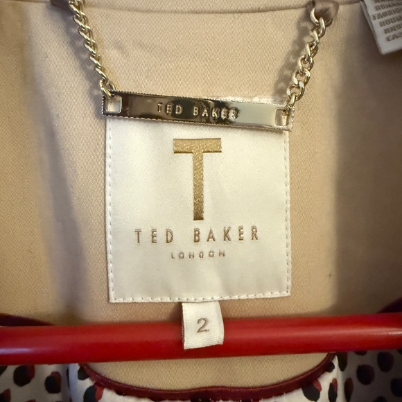 Ted Baker Flared Trench Coat - Beige/Sand Color - Picture 5 of 6